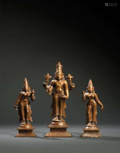 Vishnu Entouré De Bhudevi Et S…