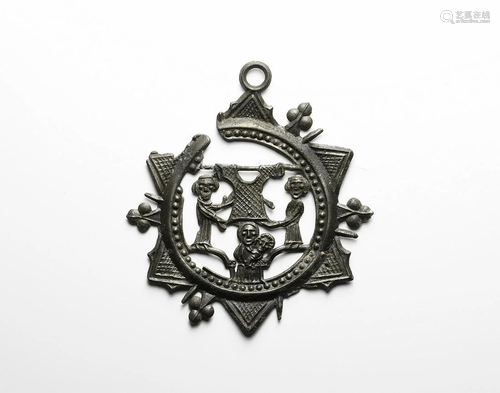 Medieval Unlisted Aachen-Type Pilgrim's Badge