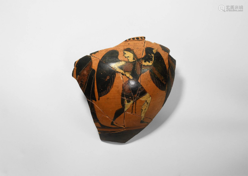 Greek Goddess Eos Vase Fragment