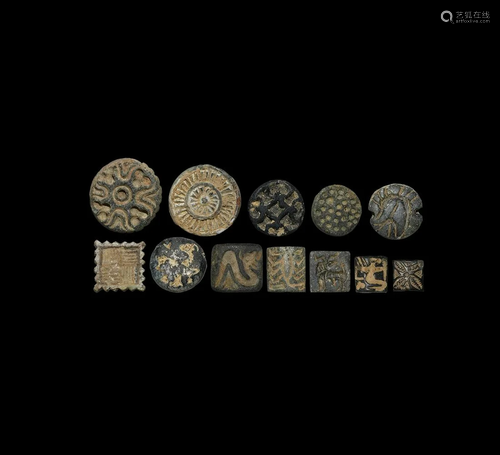 Indus Valley Amuletic Seal Collection with Animals