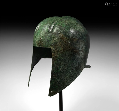 Archaic Greek Illyrian Bronze Helmet