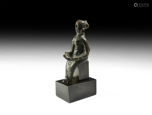 Central Asian Seated Hariti Figurine