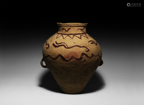 Chinese Neolithic Painted Jar