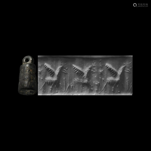 Looped Cylinder Seal with Winged Monsters