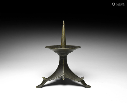 Medieval Tripod Candlestick