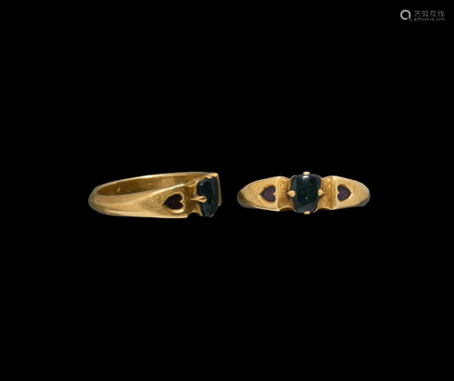 'The Wisbech' Medieval Gold and Sapphire Love Ring