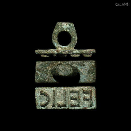 Roman Stamp for Bread Belonging to Felix