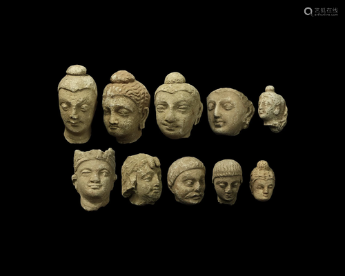 Gandharan Human Head Collection