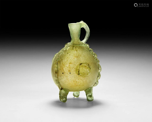 Islamic Glass Tripod Vessel