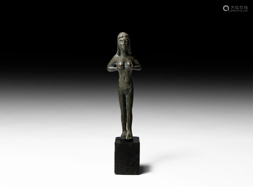 Graeco-Italian Silver Female Statuette