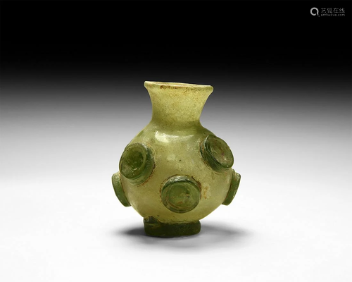 Islamic Glass Button Vessel