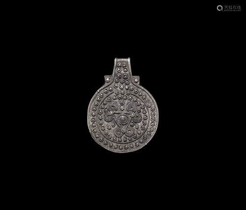 Viking Silver Filigree Pendant