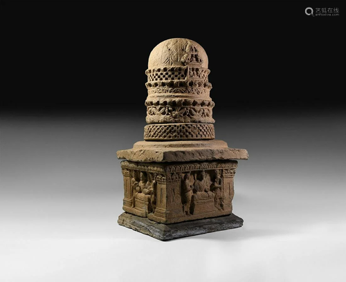 Gandharan Five-Section Stupa