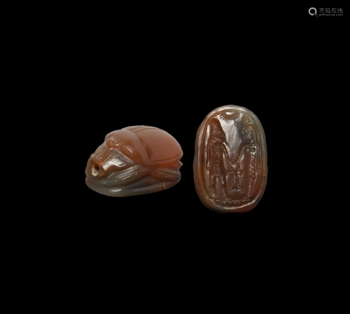 Phoenician Scarab with Figures