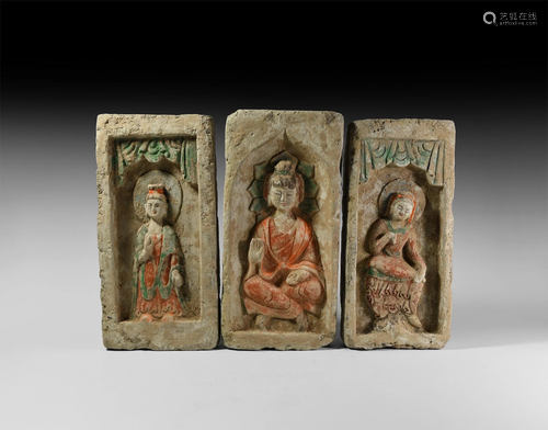 Chinese Northern Wei Buddha Brick Collection