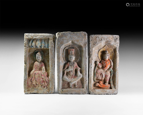 Chinese Northern Wei Buddha Brick Collection