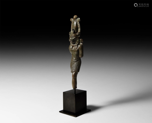 Egyptian Bronze Sekhmet Statuette
