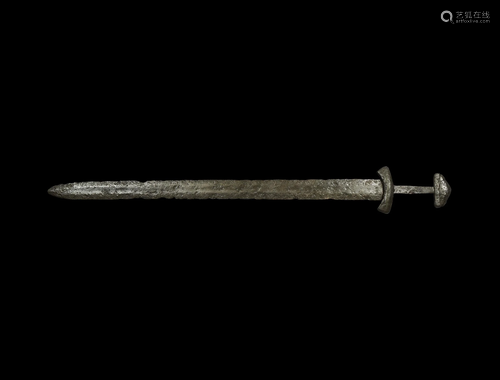 Viking or Anglo-Scandinavian Sword with Inlay