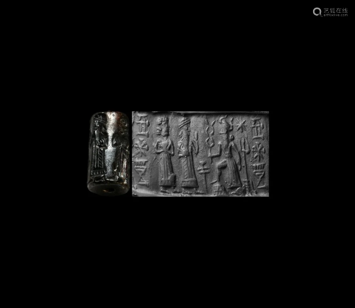 Cylinder Seal with Worship Scene