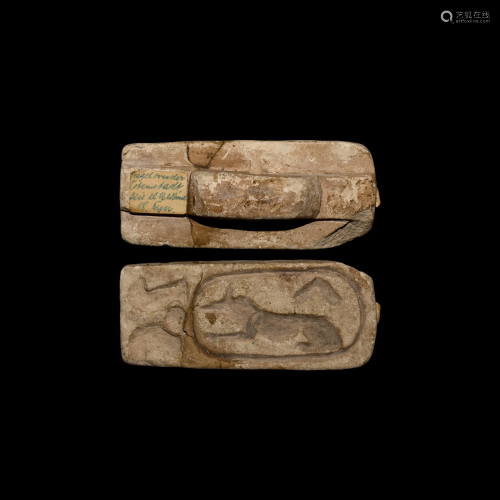 Egyptian Seal with Hieroglyphs