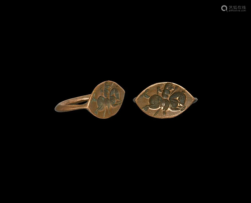 Phoenician Ring with Hunting Scene