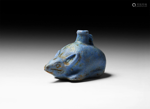 Egyptian Blue Mouse Vessel