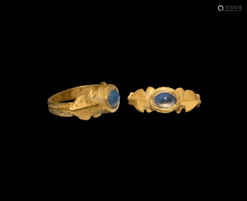 Roman Gold Ring with Cabochon