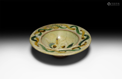 Byzantine Sgraffito Glazed Bowl