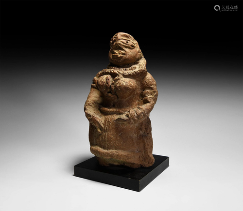 Elamite Statue of a Seated Female