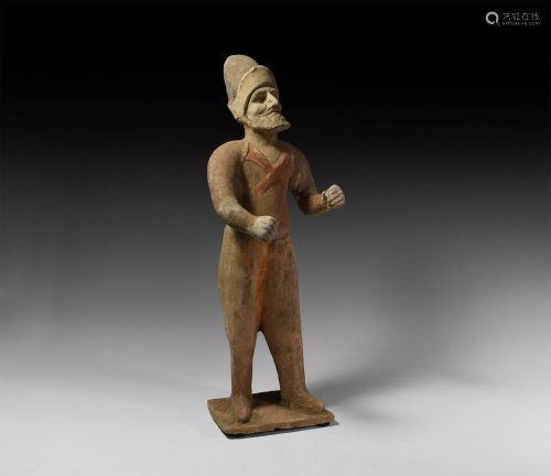 Chinese Tang Figure of a Groom