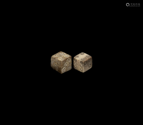 Roman Bone Dice Pair