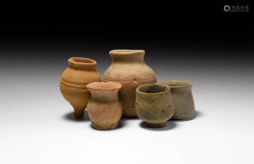 Roman Pottery Vessel Group