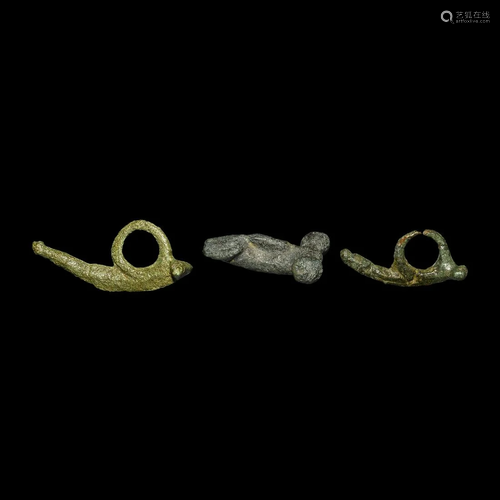 Roman Phallic Pendant Group