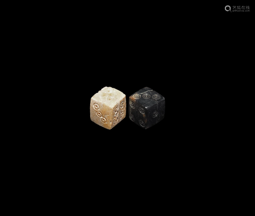 Roman Bone Dice Pair