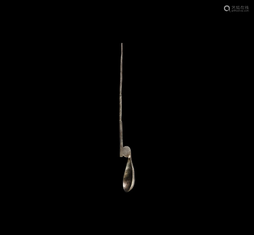 Roman Silver Swan-Necked Spoon