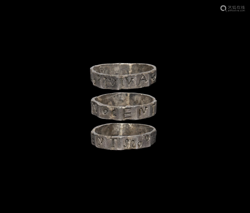 Roman Silver Inscribed Military Ring