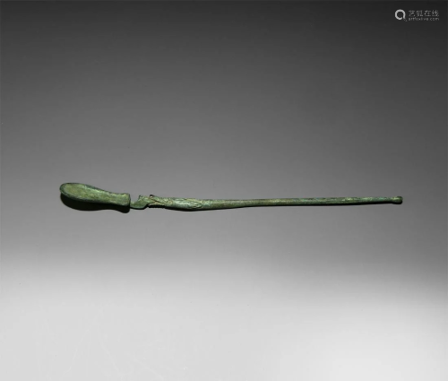 Roman Medical Spoon with Animal Detail