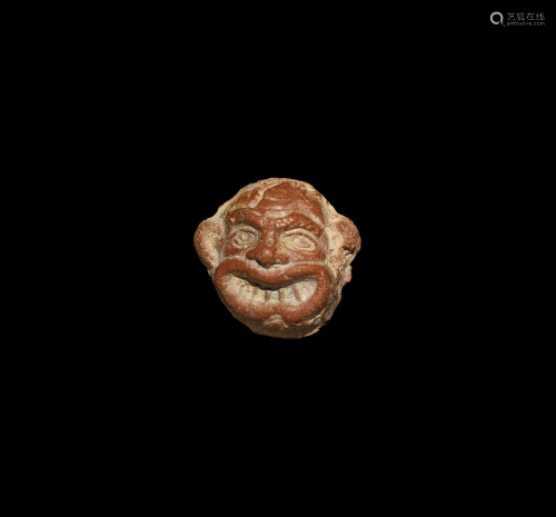 Greek Terracotta Comic Actor's Mask