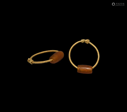Roman Child's Gold Ring with Gemstone