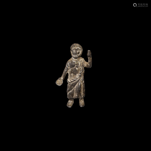Roman Silver Priest Statuette