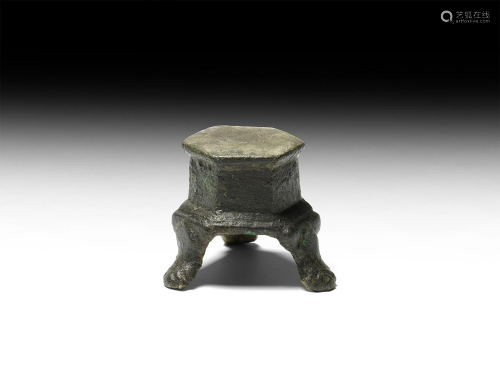 Roman Hexagonal Statuette Base