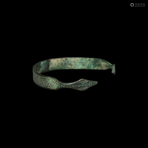Roman Snake-Head Bracelet