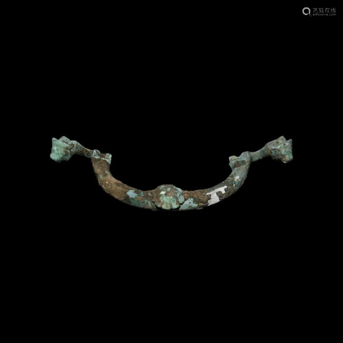 Etruscan Handle with Animal Heads