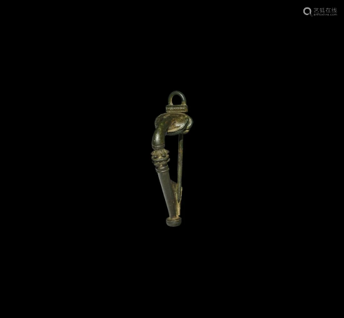 Roman Trumpet Brooch