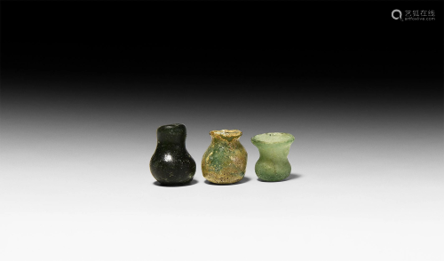 Sassanian Miniature Glass Vessel Group