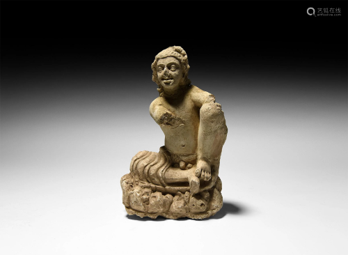 Gandharan Seated Male Figure