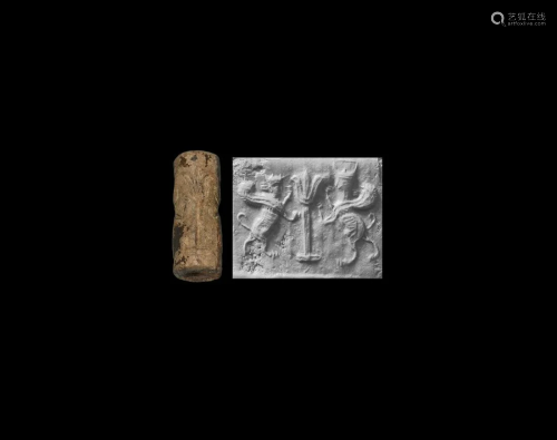 Cylinder Seal with Conquered Kings