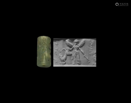 Cylinder Seal with Contest Scene