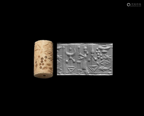 Cylinder Seal with Divine Symbols