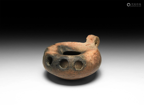 Byzantine Multi-Spouted Oil Lamp